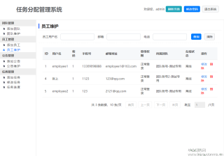 基于Springboot+JSP+MySQL实现的任务分配管理系统（数据库+文档+源码）